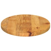 vidaXL Tischplatte 140x60x2,5 cm Oval Massivholz Mango