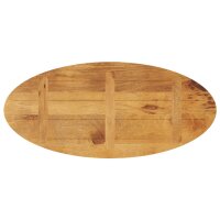 vidaXL Tischplatte 110x50x3,8 cm Oval Massivholz Mango