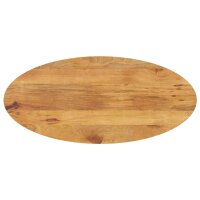 vidaXL Tischplatte 140x50x2,5 cm Oval Massivholz Mango