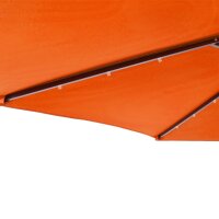 vidaXL Sonnenschirm mit LED und Stahlmast Terracotta 225x225x212 cm