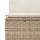 vidaXL 5-tlg. Garten-Sofagarnitur mit Kissen Beige Poly Rattan