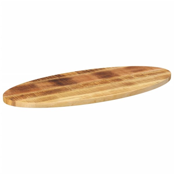 vidaXL Tischplatte 110x50x3,8 cm Oval Massivholz Mango