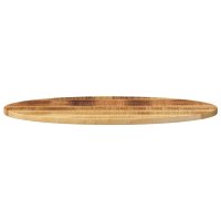 vidaXL Tischplatte 110x50x3,8 cm Oval Massivholz Mango