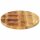vidaXL Tischplatte 110x50x3,8 cm Oval Massivholz Mango