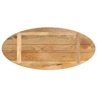 vidaXL Tischplatte 80x40x2,5 cm Oval Massivholz Mango