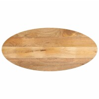 vidaXL Tischplatte 120x50x2,5 cm Oval Massivholz Mango