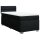 vidaXL Boxspringbett mit Matratze Schwarz 90x200 cm Stoff