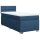 vidaXL Boxspringbett mit Matratze Blau 100x200 cm Stoff