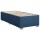 vidaXL Boxspringbett mit Matratze Blau 100x200 cm Stoff