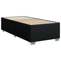 vidaXL Boxspringbett mit Matratze Schwarz 80x200 cm Stoff