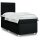 vidaXL Boxspringbett mit Matratze Schwarz 80x200 cm Stoff