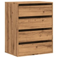 vidaXL Kommode Artisan-Eiche 60x41x76 cm Holzwerkstoff