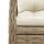 vidaXL 5-tlg. Garten-Essgruppe mit Kissen Beige Poly Rattan