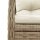 vidaXL 7-tlg. Garten-Essgruppe mit Kissen Beige Poly Rattan