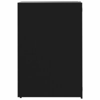 vidaXL M&uuml;lltonnenbox f&uuml;r 4 Tonnen Schwarz 276x79x117 cm Stahl