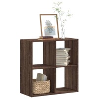 vidaXL B&uuml;cherregal Braun Eichen-Optik 68,5x32x68,5 cm Holzwerkstoff