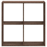 vidaXL B&uuml;cherregal Braun Eichen-Optik 68,5x32x68,5 cm Holzwerkstoff