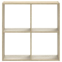 vidaXL B&uuml;cherregal Sonoma-Eiche 68,5x32x68,5 cm Holzwerkstoff