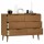 vidaXL Schubladenschrank MOLDE Braun 113x40x80 cm Massivholz Kiefer