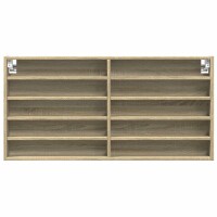 vidaXL Vitrinenschrank Sonoma-Eiche 100x8,5x50 cm Holzwerkstoff