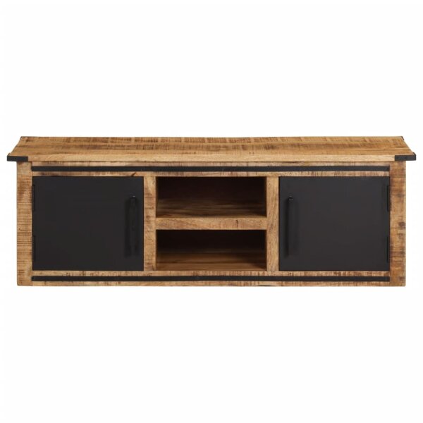 vidaXL TV-Schrank mit T&uuml;ren 105x35x36 cm Massivholz Mango