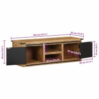 vidaXL TV-Schrank mit T&uuml;ren 105x35x36 cm Massivholz Mango