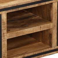 vidaXL TV-Schrank mit T&uuml;ren 105x35x36 cm Massivholz Mango