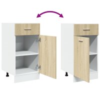 vidaXL Schubunterschrank Sonoma-Eiche 40x46x81,5 cm Holzwerkstoff