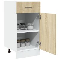 vidaXL Schubunterschrank Sonoma-Eiche 40x46x81,5 cm Holzwerkstoff