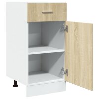 vidaXL Schubunterschrank Sonoma-Eiche 40x46x81,5 cm Holzwerkstoff