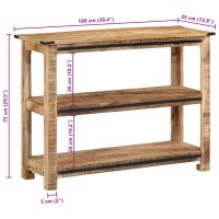 vidaXL Konsolentisch 100x35x75 cm Massivholz Mango