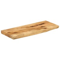 vidaXL Tischplatte 90x30x2,5 cm Baumkante Massivholz Raues Mangoholz