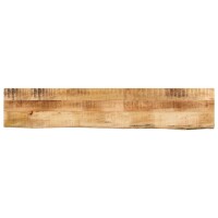 vidaXL Tischplatte 180x30x3,8 cm Baumkante Massivholz Raues Mangoholz