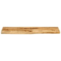 vidaXL Tischplatte 100x40x3,8 cm Baumkante Massivholz Raues Mangoholz