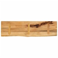 vidaXL Tischplatte 100x40x3,8 cm Baumkante Massivholz Raues Mangoholz