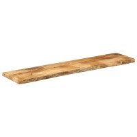 vidaXL Tischplatte 180x20x3,8 cm Baumkante Massivholz Raues Mangoholz