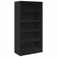 vidaXL Kleiderschrank Schwarz 100x50x200 cm Holzwerkstoff