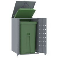 vidaXL Mülltonnenbox für 1 Tonne Grau 69x79x117...