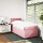 vidaXL Boxspringbett mit Matratze Rosa 100x200 cm Samt