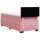 vidaXL Boxspringbett mit Matratze Rosa 100x200 cm Samt