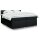 vidaXL Boxspringbett mit Matratze Schwarz 200x200 cm Stoff