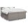 vidaXL Boxspringbett mit Matratze Taupe 200x200 cm Stoff