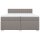 vidaXL Boxspringbett mit Matratze Taupe 200x200 cm Stoff