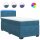 vidaXL Boxspringbett mit Matratze Blau 100x200 cm Samt