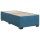 vidaXL Boxspringbett mit Matratze Blau 100x200 cm Samt