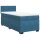 vidaXL Boxspringbett mit Matratze Blau 100x200 cm Samt