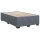 vidaXL Boxspringbett mit Matratze Dunkelgrau 120x190 cm Samt