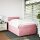 vidaXL Boxspringbett mit Matratze Rosa 120x200 cm Samt