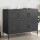 vidaXL Sideboard Schwarz 100,5x39x79 cm Kaltgewalzter Stahl