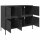 vidaXL Sideboard Schwarz 100,5x39x79 cm Kaltgewalzter Stahl